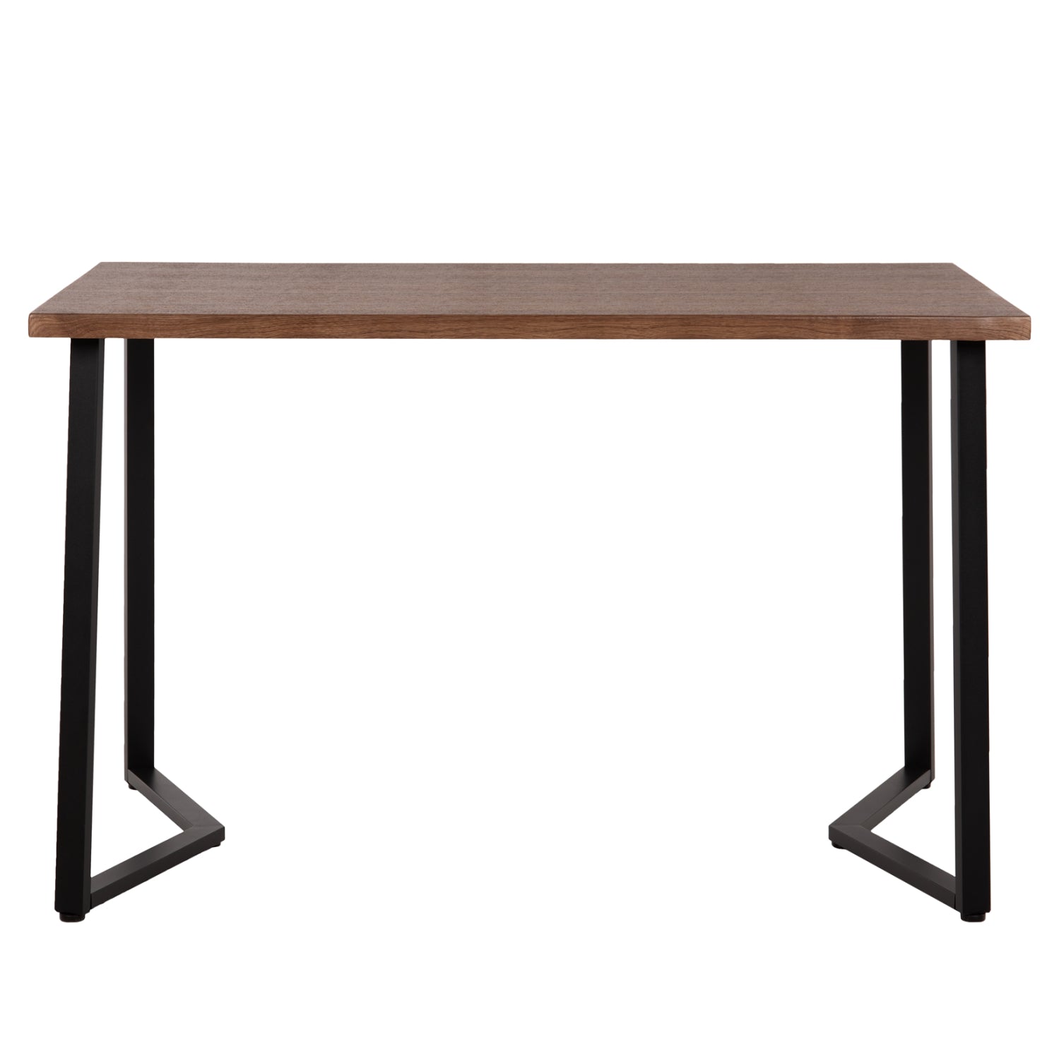 DINING TABLE JAY HM9531 WALNUT COLORED MDF-BLACK METAL LEGS 120x70x76Hcm.