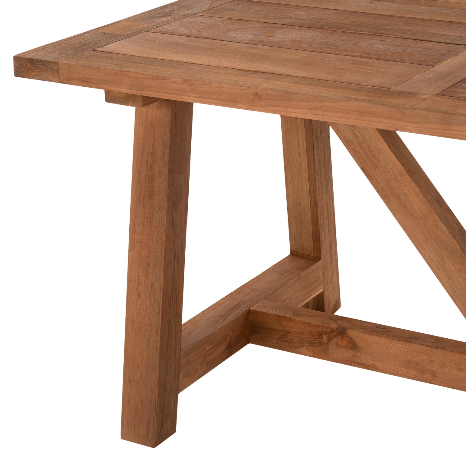 DINING TABLE HM9565 RECYCLED TEAK WOOD IN NATURAL COLOR 200x90x75Hcm.
