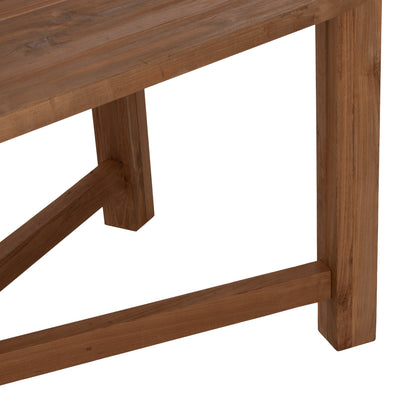 DINING TABLE KUTAI HM9639 RECYCLED TEAK WOOD IN NATURAL COLOR 220x100x75Hcm.