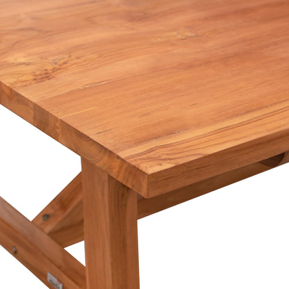 DINING TABLE GROOVE HM9453.01 IN WALNUT COLOR MADE OF TEAK WOOD 260x120x79,5Hcm.
