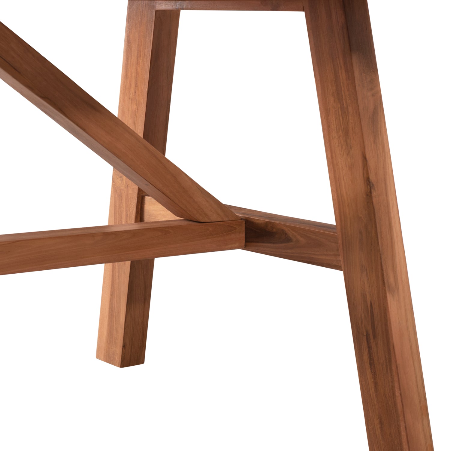 DINING TABLE GROOVE HM9453.01 IN WALNUT COLOR MADE OF TEAK WOOD 260x120x79,5Hcm.