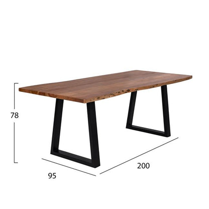 Dining Table Montana HM8337 solid acacia wood 200X95X78