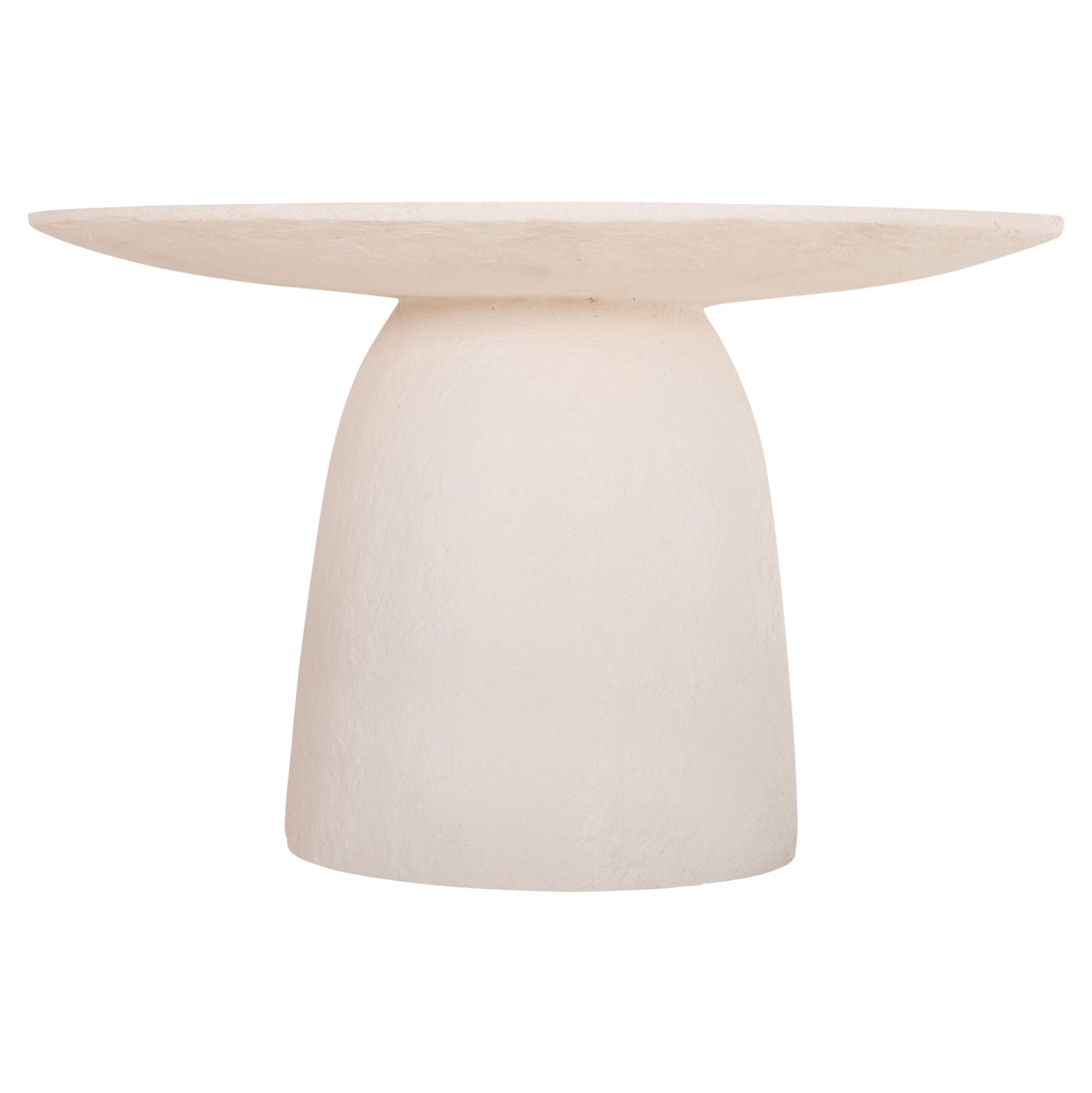 DINING TABLE ROUND SEPPO HM18154.02 FIBER CEMENT IN WHITE--Φ119,5x75,5Hcm.