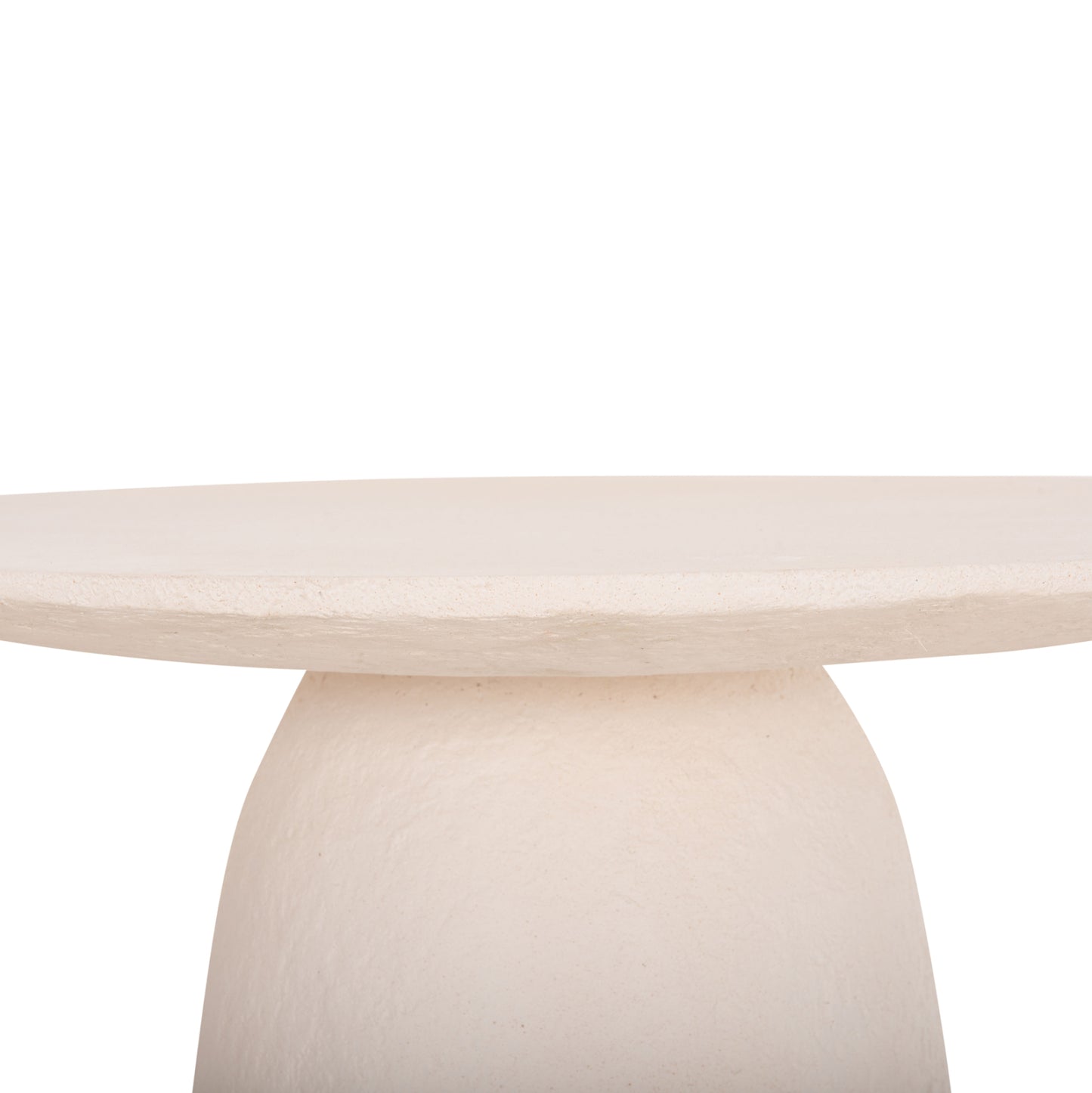 DINING TABLE ROUND SEPPO HM18154.02 FIBER CEMENT IN WHITE--Φ119,5x75,5Hcm.