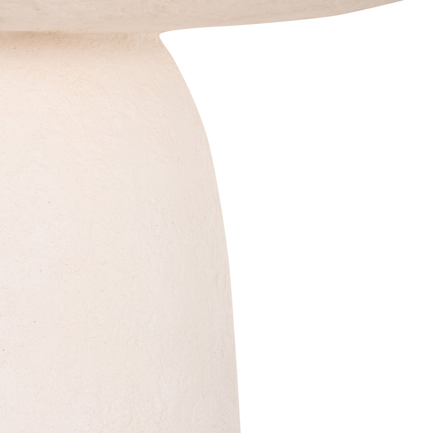 DINING TABLE ROUND SEPPO HM18154.02 FIBER CEMENT IN WHITE--Φ119,5x75,5Hcm.