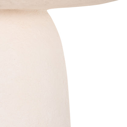 DINING TABLE ROUND SEPPO HM18154.02 FIBER CEMENT IN WHITE--Φ119,5x75,5Hcm.