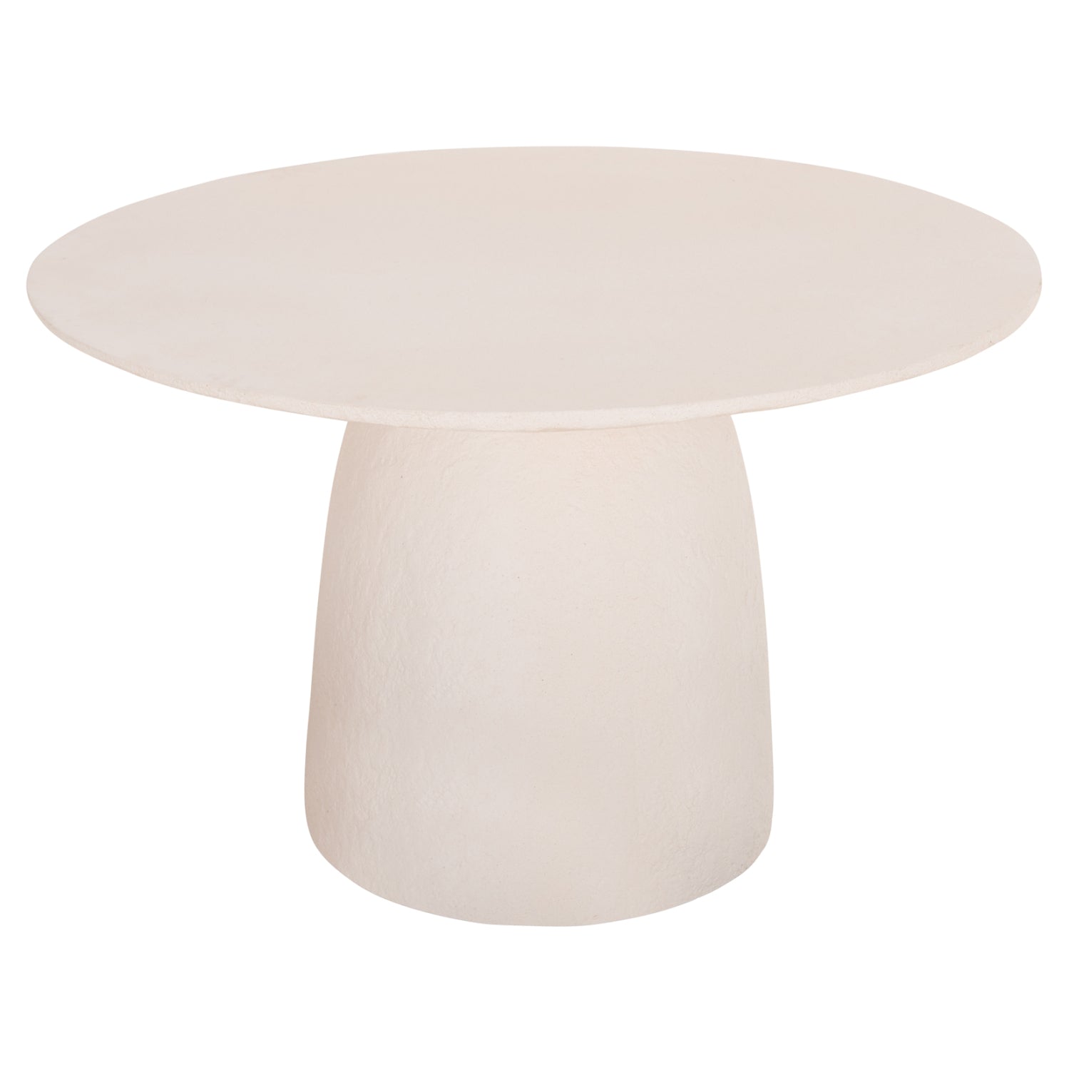 DINING TABLE ROUND SEPPO HM18154.02 FIBER CEMENT IN WHITE--Φ119,5x75,5Hcm.