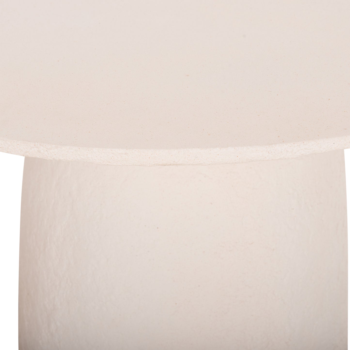 DINING TABLE ROUND SEPPO HM18154.02 FIBER CEMENT IN WHITE--Φ119,5x75,5Hcm.