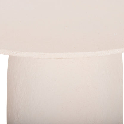 DINING TABLE ROUND SEPPO HM18154.02 FIBER CEMENT IN WHITE--Φ119,5x75,5Hcm.
