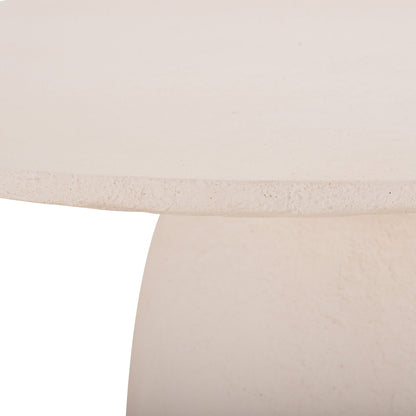 DINING TABLE ROUND SEPPO HM18154.02 FIBER CEMENT IN WHITE--Φ119,5x75,5Hcm.