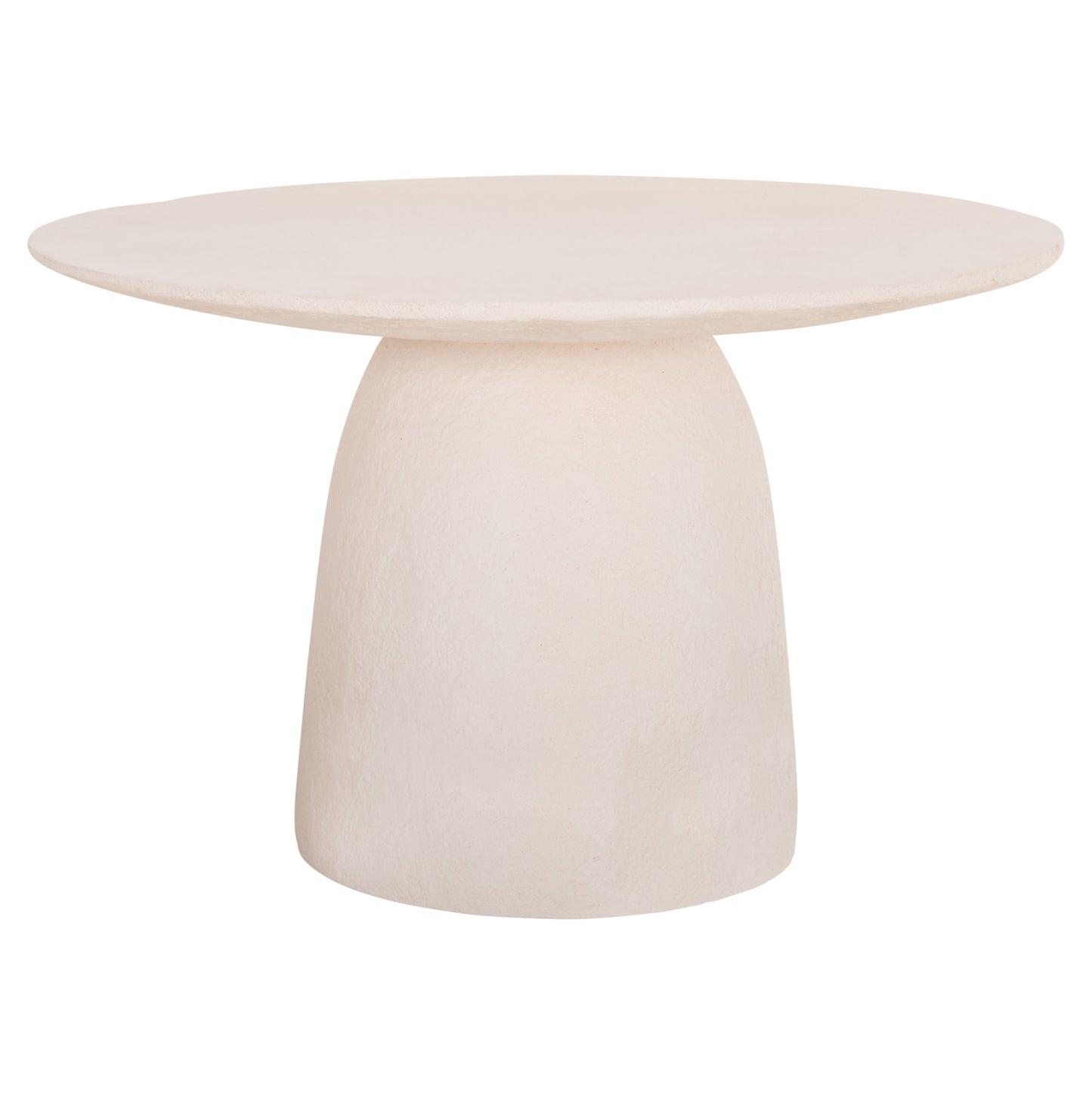 DINING TABLE ROUND SEPPO HM18154.02 FIBER CEMENT IN WHITE--Φ119,5x75,5Hcm.