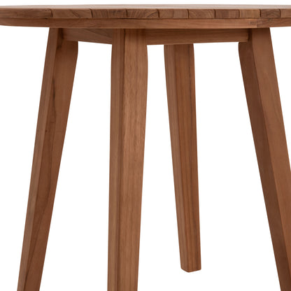 DINING TABLE ROUND DANTE HM6379 TEAK WOOD Φ80x75Hcm.
