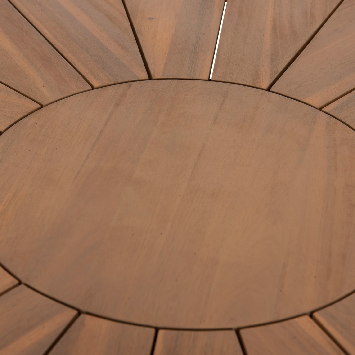 DINING TABLE ROUND CORTΕΝ HM6443 ACACIA WOOD IN NATURAL COLOR Φ140x76Hcm.