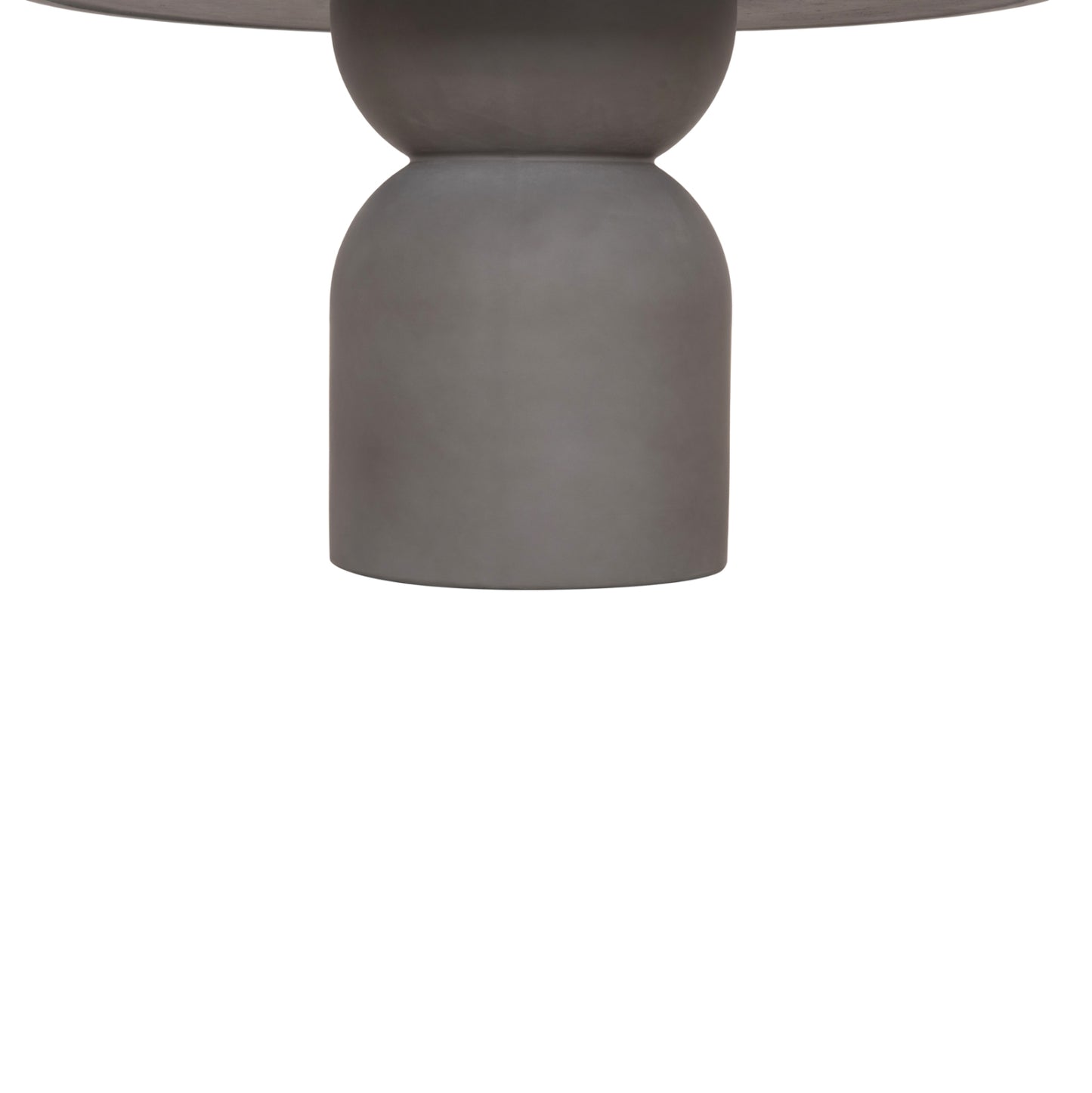 ROUND DINING TABLE KAZVIN HM6582.01 GREY FIBER CEMENT Φ130x73Hcm.