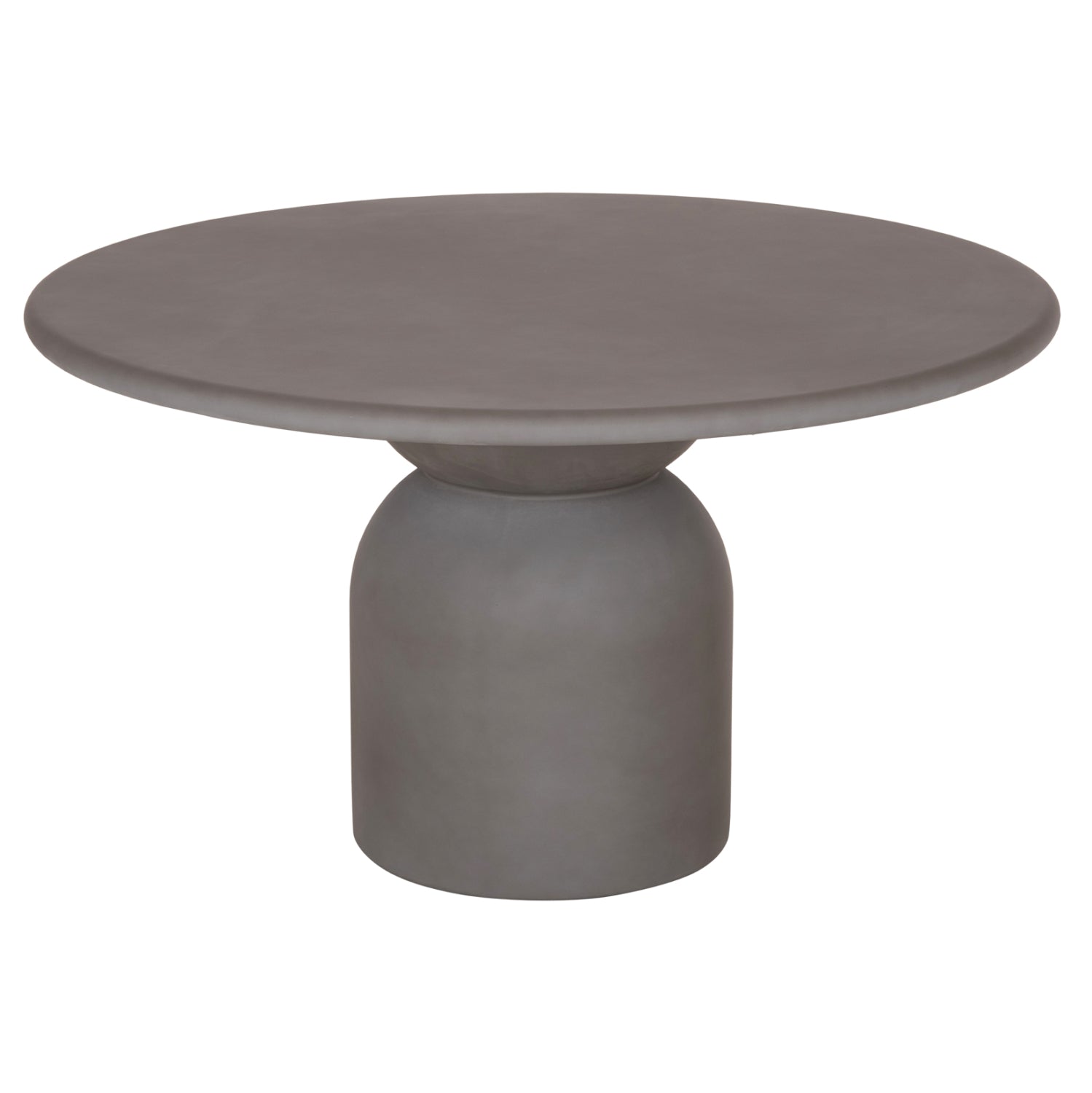 ROUND DINING TABLE KAZVIN HM6582.01 GREY FIBER CEMENT Φ130x73Hcm.