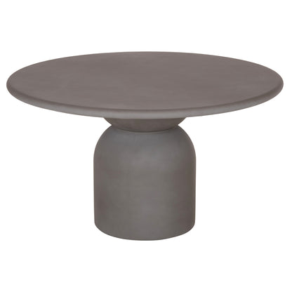 ROUND DINING TABLE KAZVIN HM6582.01 GREY FIBER CEMENT Φ130x73Hcm.