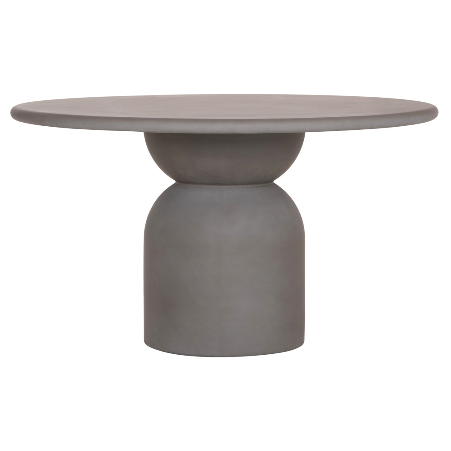ROUND DINING TABLE KAZVIN HM6582.01 GREY FIBER CEMENT Φ130x73Hcm.