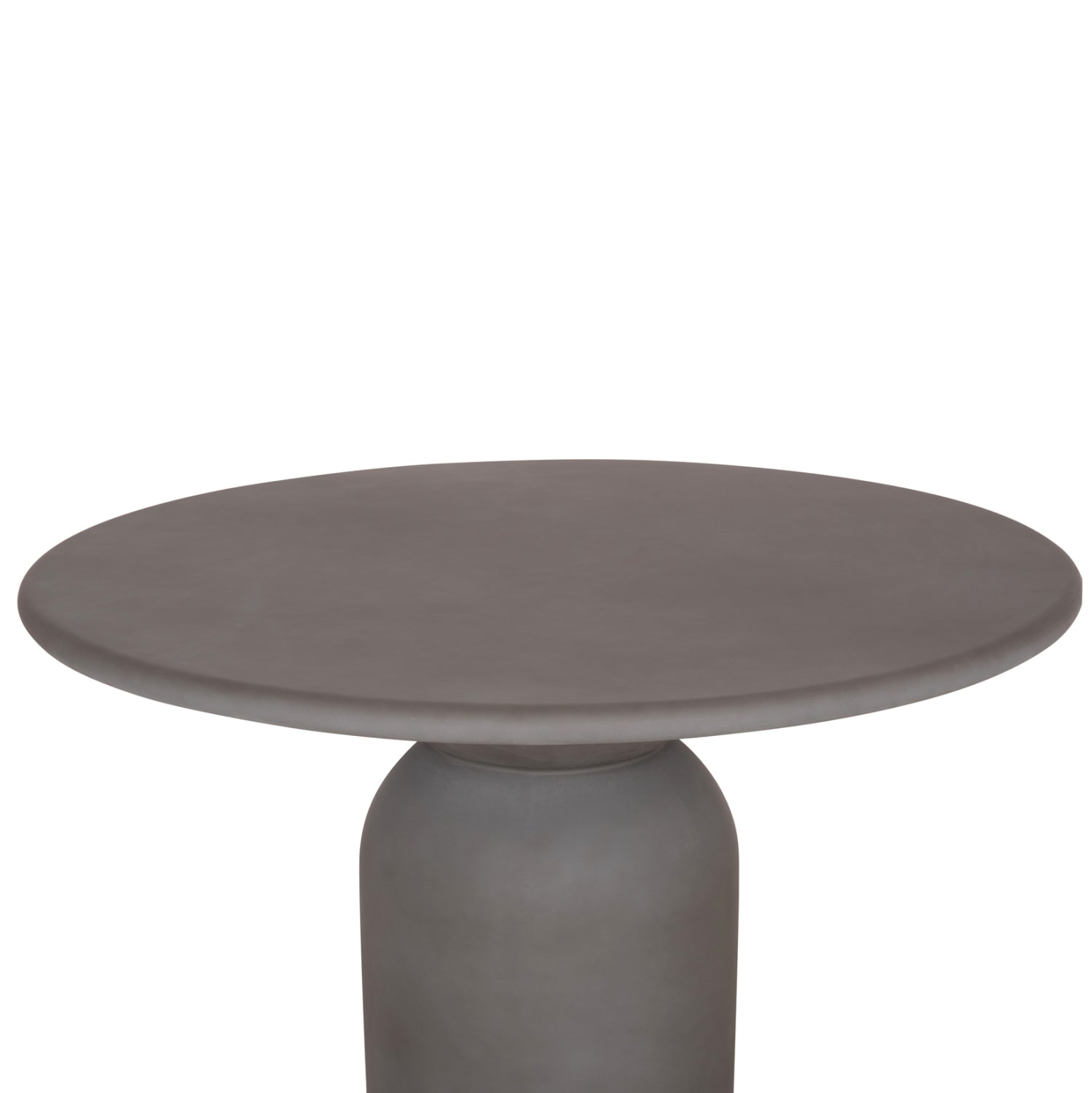 ROUND DINING TABLE KAZVIN HM6582.01 GREY FIBER CEMENT Φ130x73Hcm.