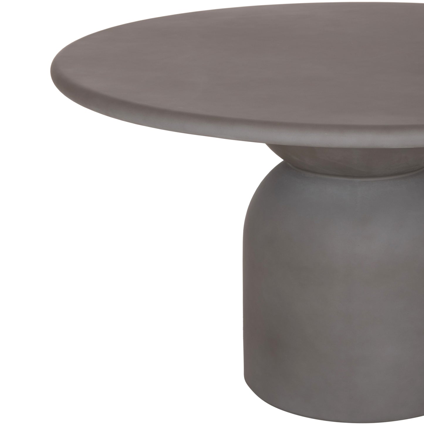 ROUND DINING TABLE KAZVIN HM6582.01 GREY FIBER CEMENT Φ130x73Hcm.