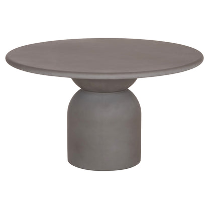 ROUND DINING TABLE KAZVIN HM6582.01 GREY FIBER CEMENT Φ130x73Hcm.