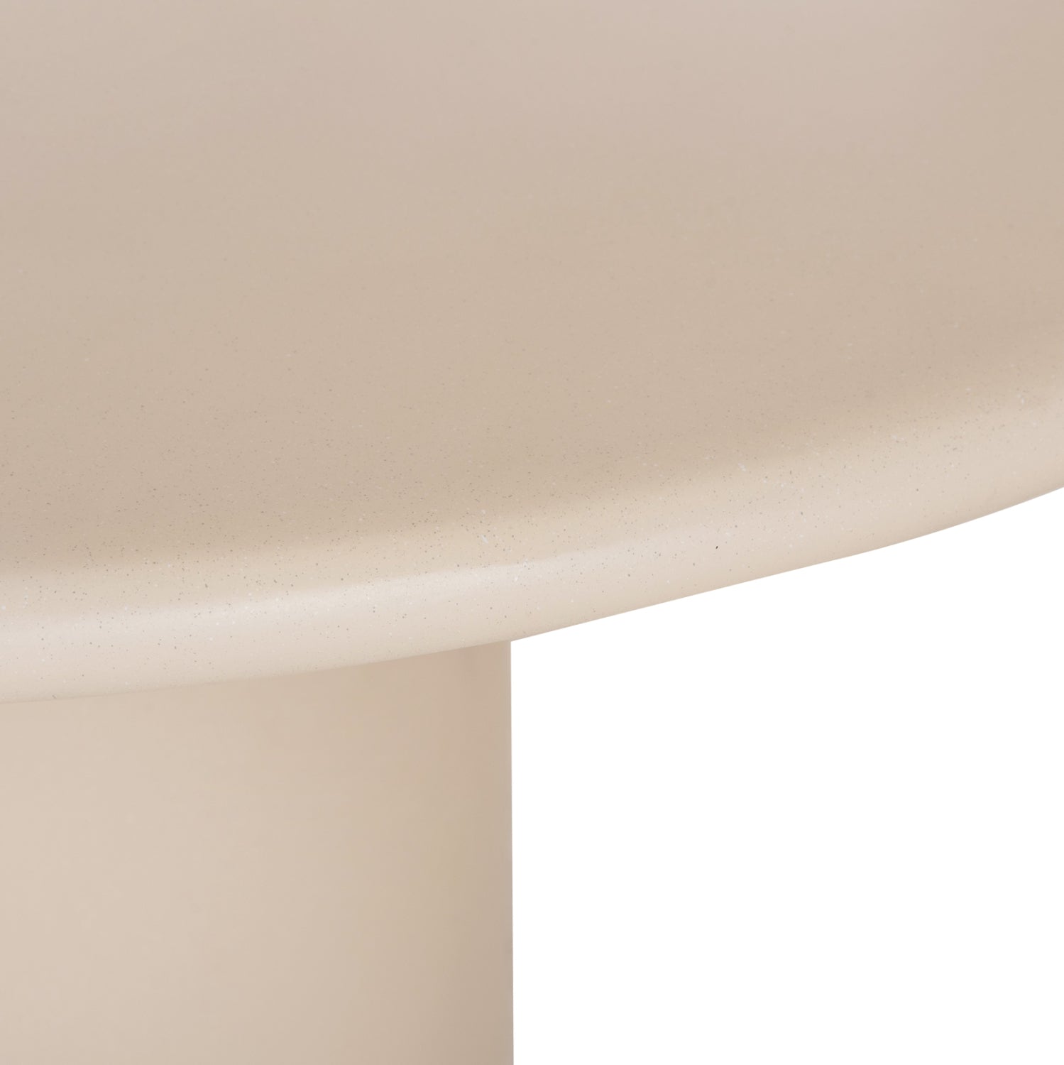 ROUND DINING TABLE KAZVIN HM6582.02 BEIGE FIBER CEMENT Φ130x75Hcm.