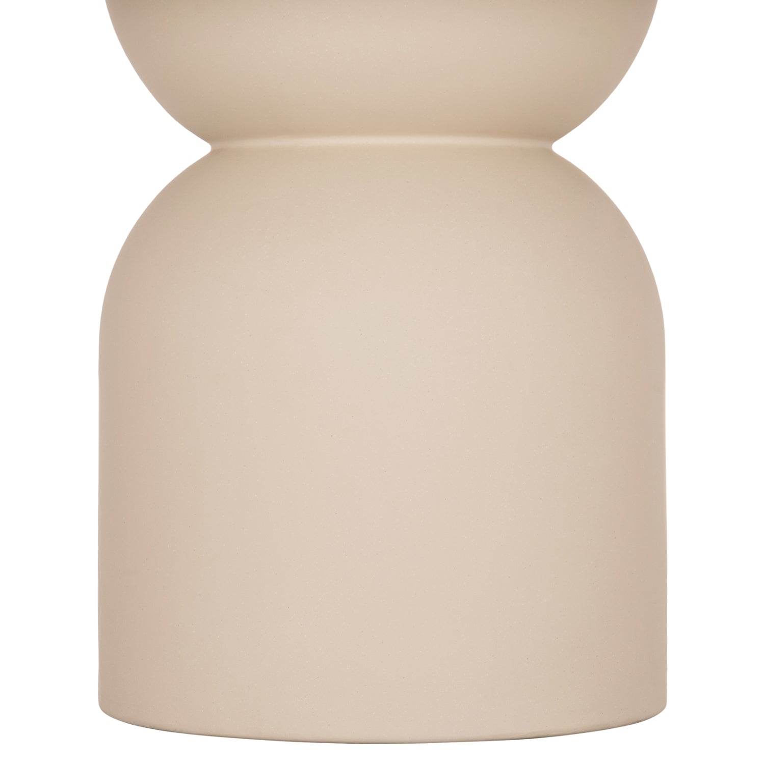 ROUND DINING TABLE KAZVIN HM6582.02 BEIGE FIBER CEMENT Φ130x75Hcm.