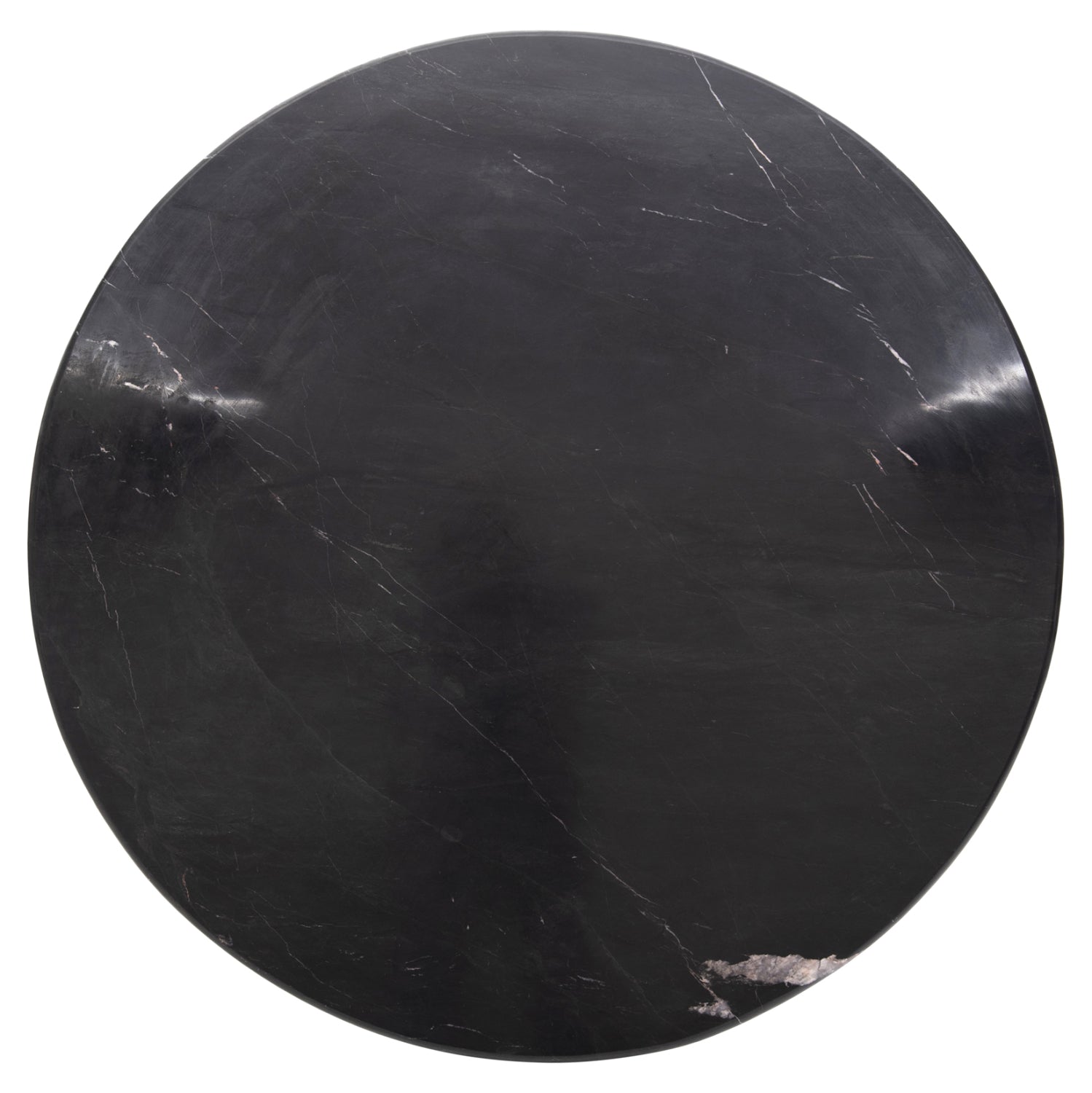DINING TABLE ROUND DRAXX HM9687 SOLID ACACIA WOOD-BLACK MARBLE TOP Φ120x76Hcm.