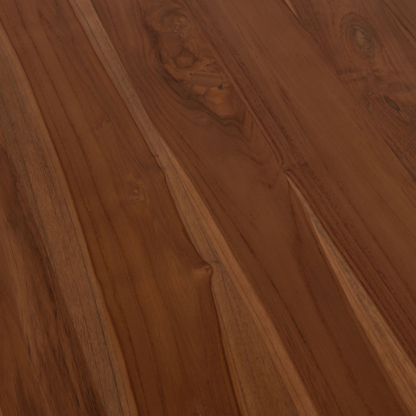DINING TABLE ROUND RODER HM9896 TEAK WOOD- 3cm thick top-  Φ130x79.5Hcm.