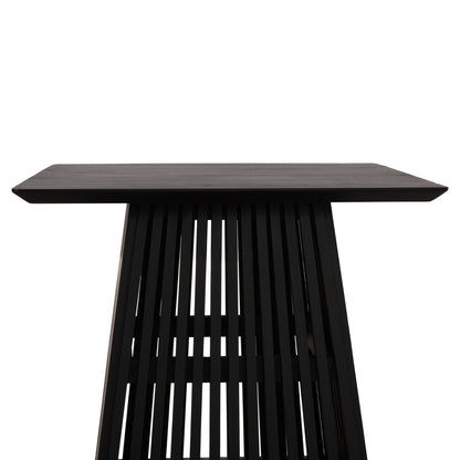 DINING TABLE SQUARE FRANTZ HM9458.02 MINDI WOOD IN BLACK 80x80x78Hcm.