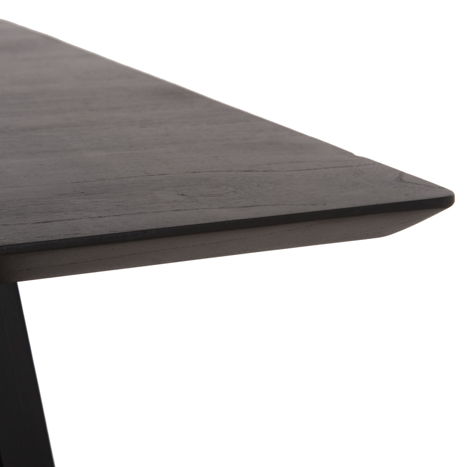 DINING TABLE SQUARE FRANTZ HM9458.02 MINDI WOOD IN BLACK 80x80x78Hcm.