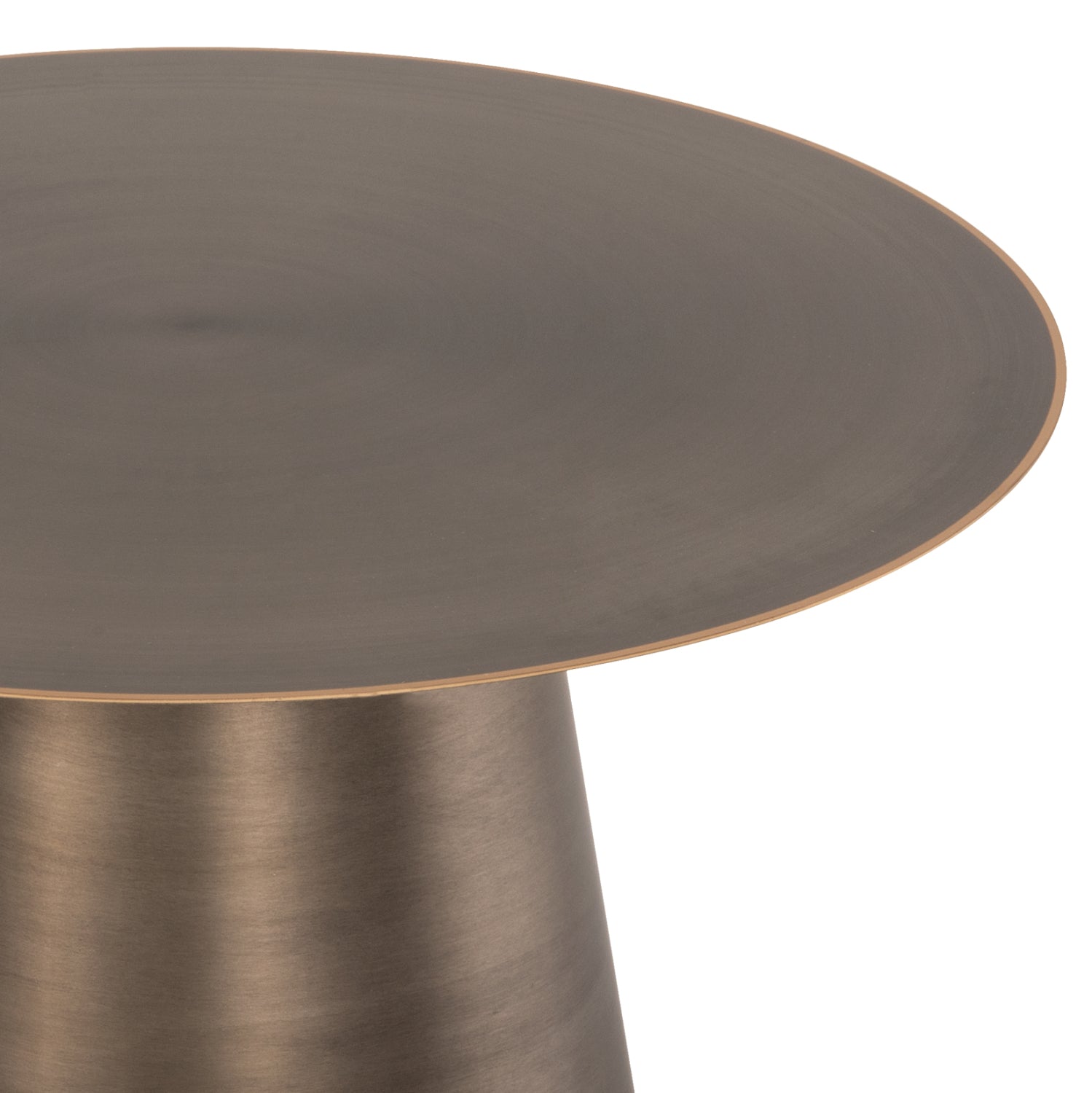 COFFEE TABLES 2PCS NICKELY HM9667 METAL IN NICKEL ANTIQUE Φ80x41H & Φ60x36H cm.