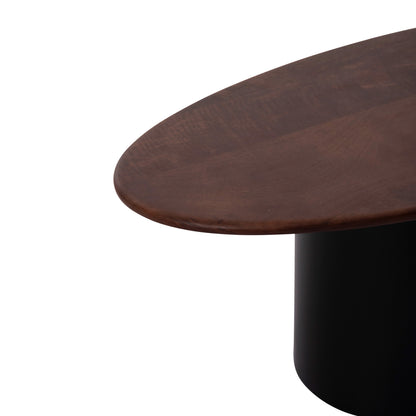 COFFEE TABLES 3PCS PEBBLES HM18004 MANGO TOP-METAL BLACK BASES