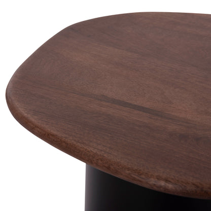 COFFEE TABLES 3PCS PEBBLES HM18004 MANGO TOP-METAL BLACK BASES