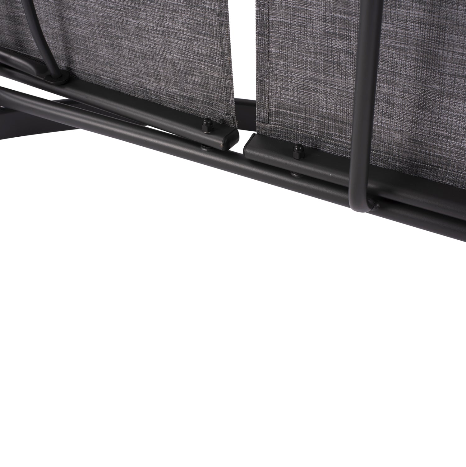 Sunbed Aluminum Grey with textline grey HM5133.01 194x54-66x30 cm.
