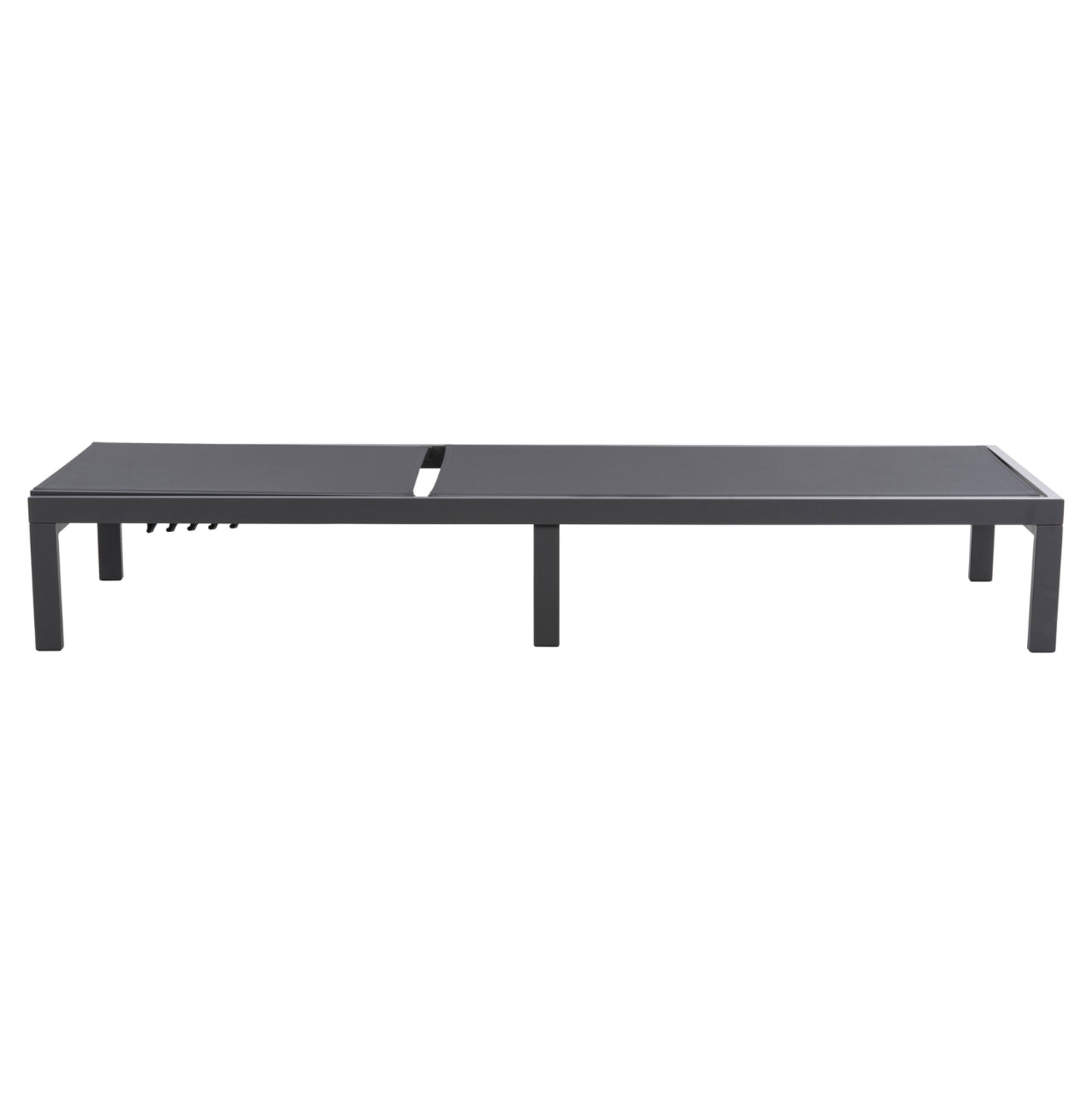 ALUMINUM SUNBED THATCHER HM5983.03 ANTHRACITE FRAME & TEXTILENE 196,5x64,5x92Hcm.