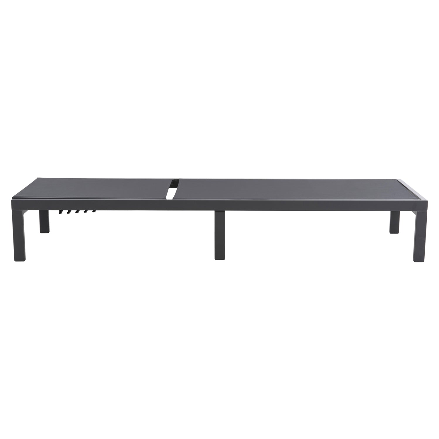 ALUMINUM SUNBED THATCHER HM5983.03 ANTHRACITE FRAME & TEXTILENE 196,5x64,5x92Hcm.