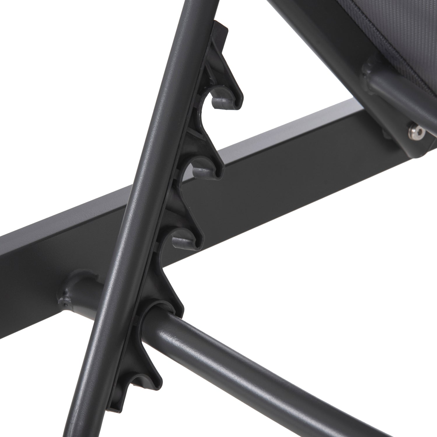 ALUMINUM SUNBED THATCHER HM5983.03 ANTHRACITE FRAME & TEXTILENE 196,5x64,5x92Hcm.
