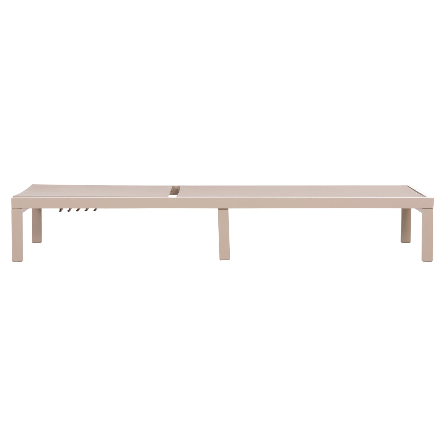 ALUMINUM SUNBED THATCHER HM5983.04 CHAMPAGNE-COLORED FRAME & TEXTILENE 197x64x92Hcm.