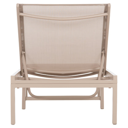 ALUMINUM SUNBED THATCHER HM5983.04 CHAMPAGNE-COLORED FRAME & TEXTILENE 197x64x92Hcm.