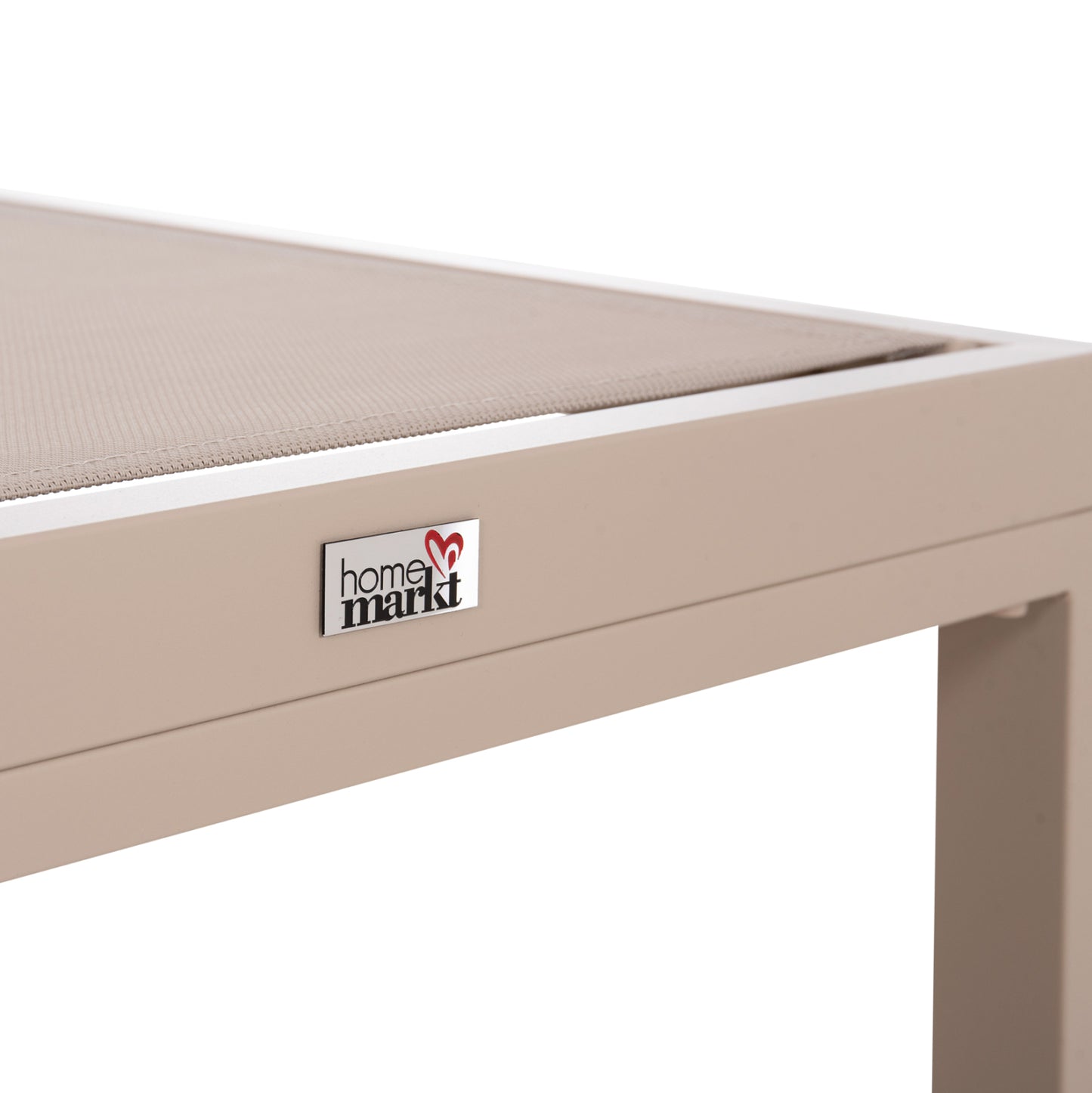 ALUMINUM SUNBED THATCHER HM5983.04 CHAMPAGNE-COLORED FRAME & TEXTILENE 197x64x92Hcm.