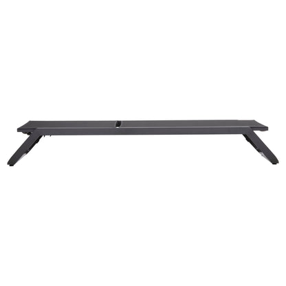 SUNLOUNGER MARIMAR HM6562.01 ALUMINUM FRAME & TEXTILENE IN GREY 220x67.5x31.5Hcm