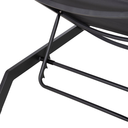 SUNLOUNGER MARIMAR HM6562.01 ALUMINUM FRAME & TEXTILENE IN GREY 220x67.5x31.5Hcm