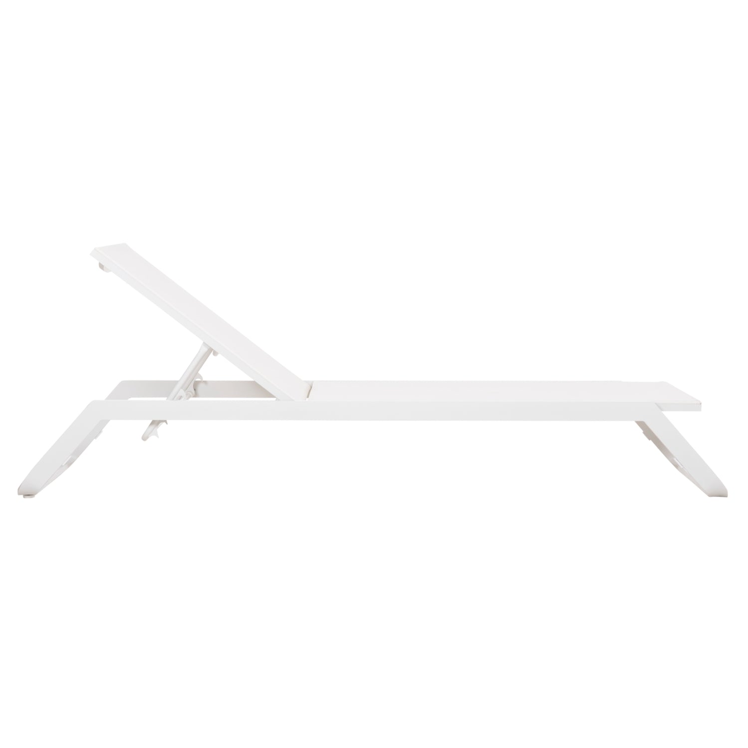 SUNLOUNGER MARIMAR HM6562.02 ALUMINUM FRAME & TEXTILENE IN WHITE 220x67.5x31.5Hcm