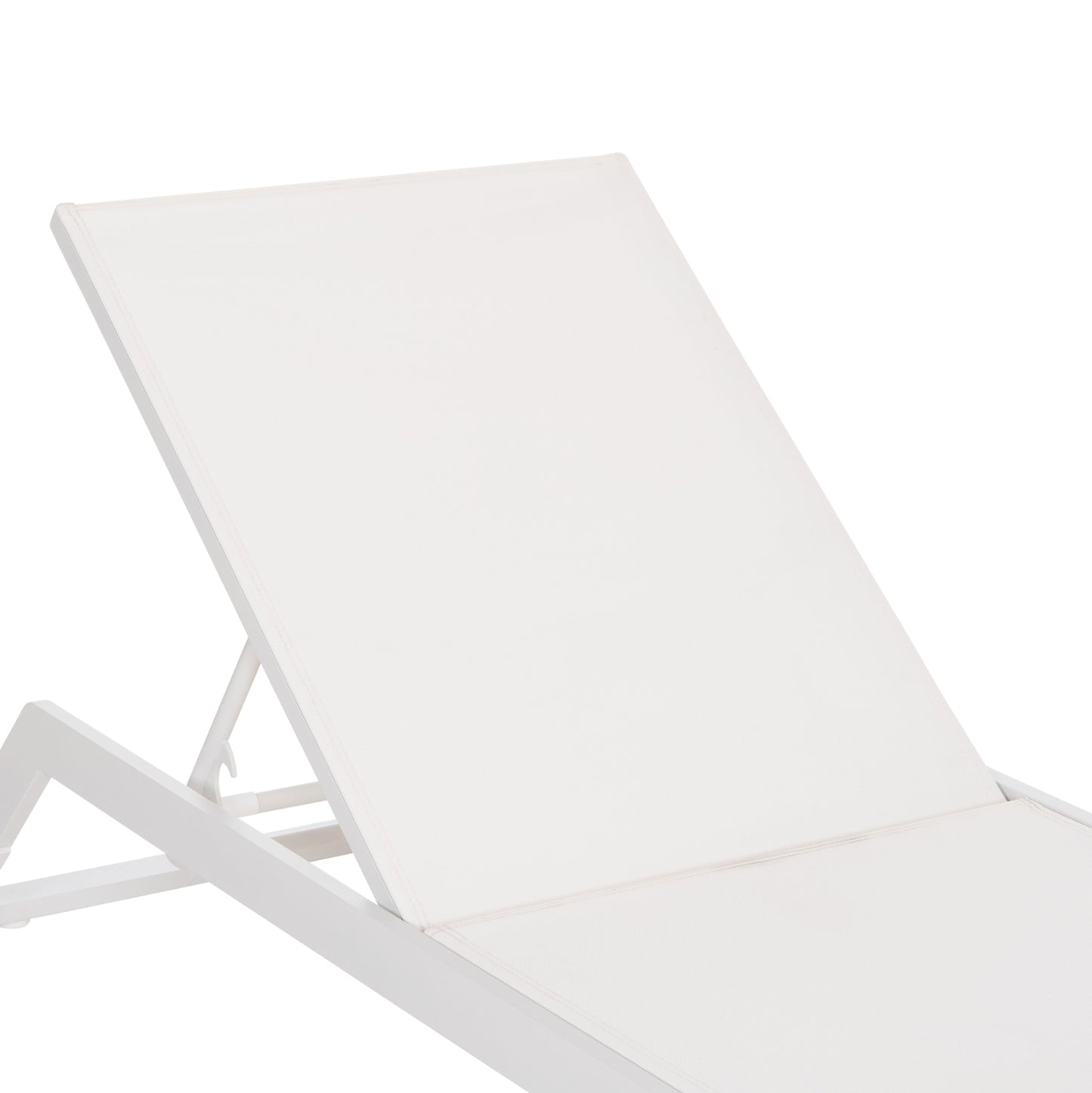 SUNLOUNGER MARIMAR HM6562.02 ALUMINUM FRAME & TEXTILENE IN WHITE 220x67.5x31.5Hcm