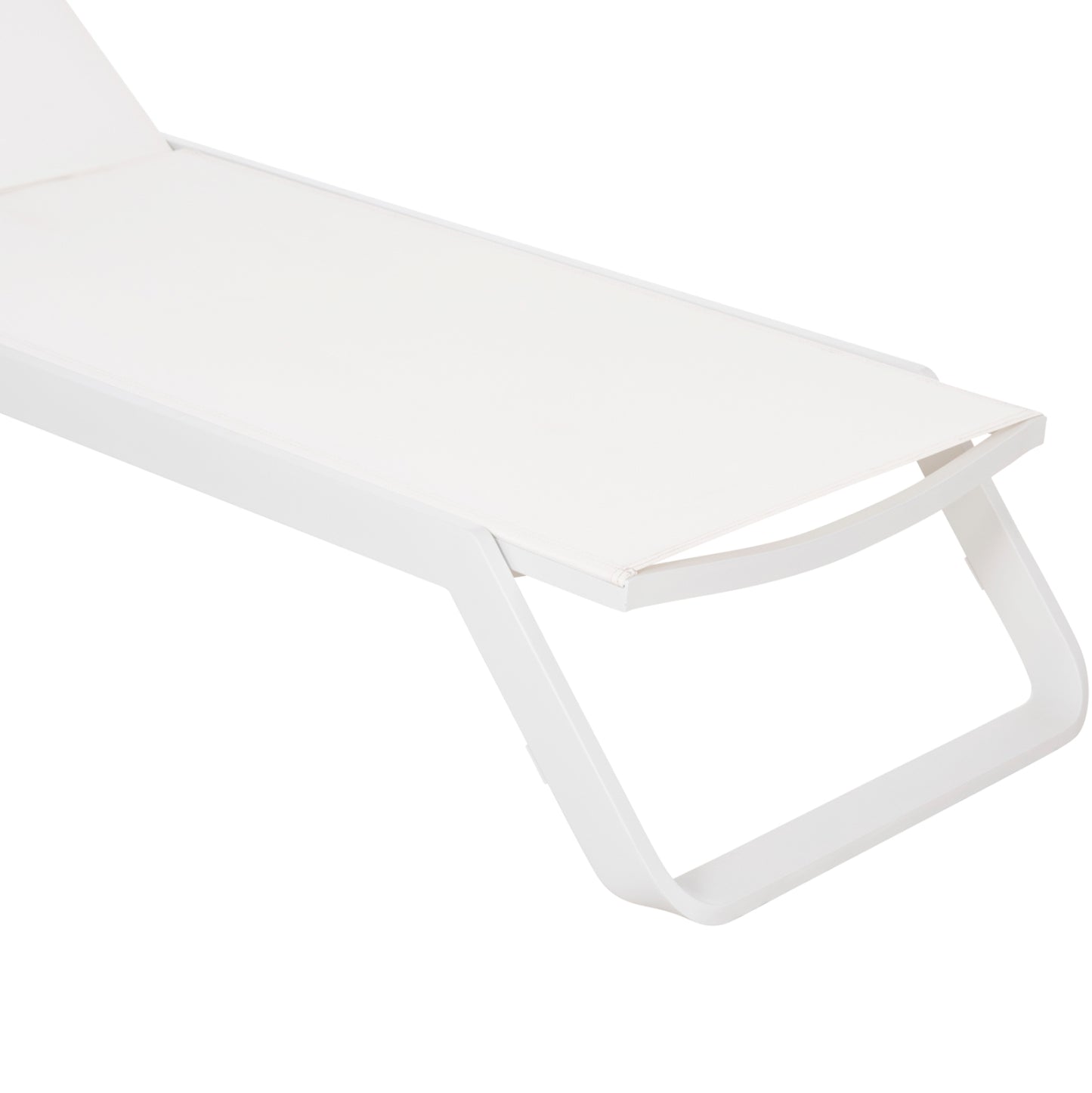 SUNLOUNGER MARIMAR HM6562.02 ALUMINUM FRAME & TEXTILENE IN WHITE 220x67.5x31.5Hcm