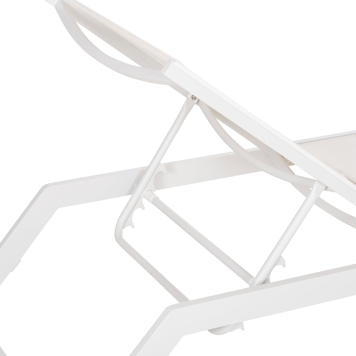 SUNLOUNGER MARIMAR HM6562.02 ALUMINUM FRAME & TEXTILENE IN WHITE 220x67.5x31.5Hcm