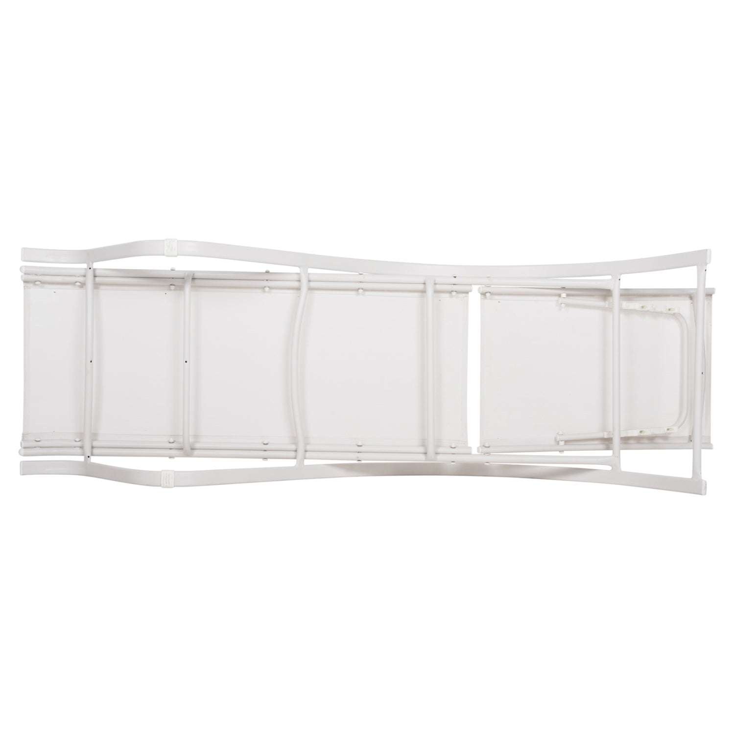 Sunbed WAKANA Aluminum White with textline white HM5133.02 194x54-66x30 cm.