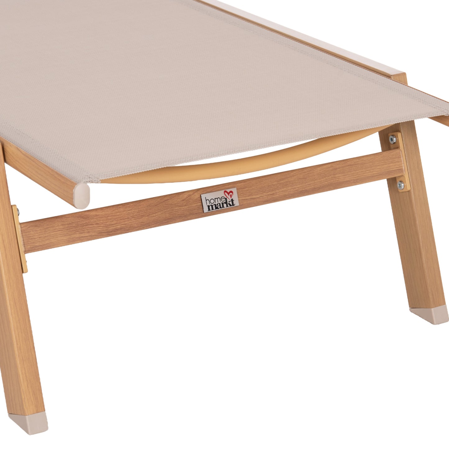 ALUMINUM SUNBED WITH HEADREST RABIA HM5982.05 IN HEAT TRANSFER COLOR & WHITE 188x60x30Hcm.