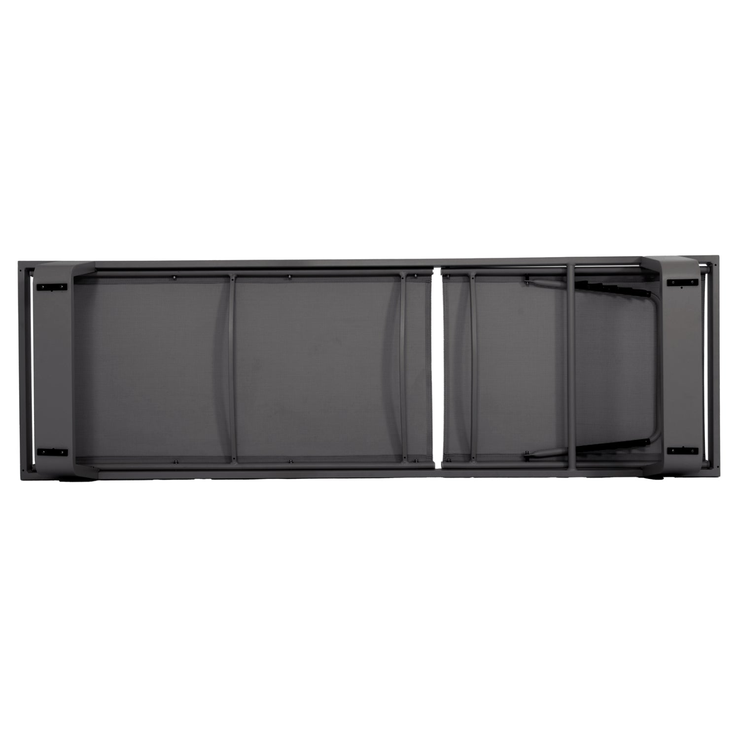 ALUMINUM SUNBED RICKON WITH TESLIN FABRIC HM6292.01 GREY COLOR 198x61,5x97Hcm.