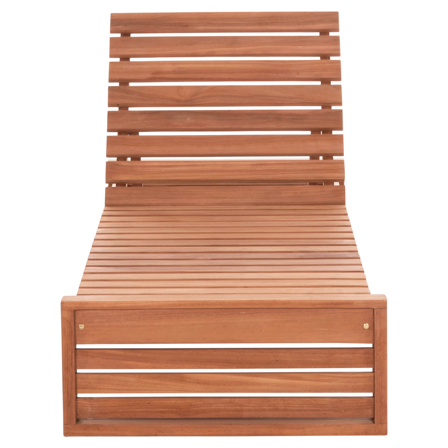 SUNLOUNGER WITHOUT CUSHIONS ZIZEL HM6161 TEAK WOOD IN NATURAL 200x71x30Hcm.